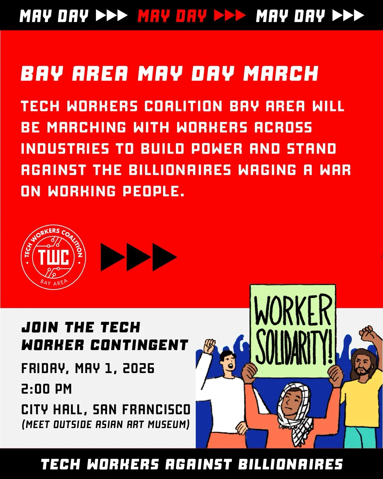 What We Wheel camper van and May Day march organizing