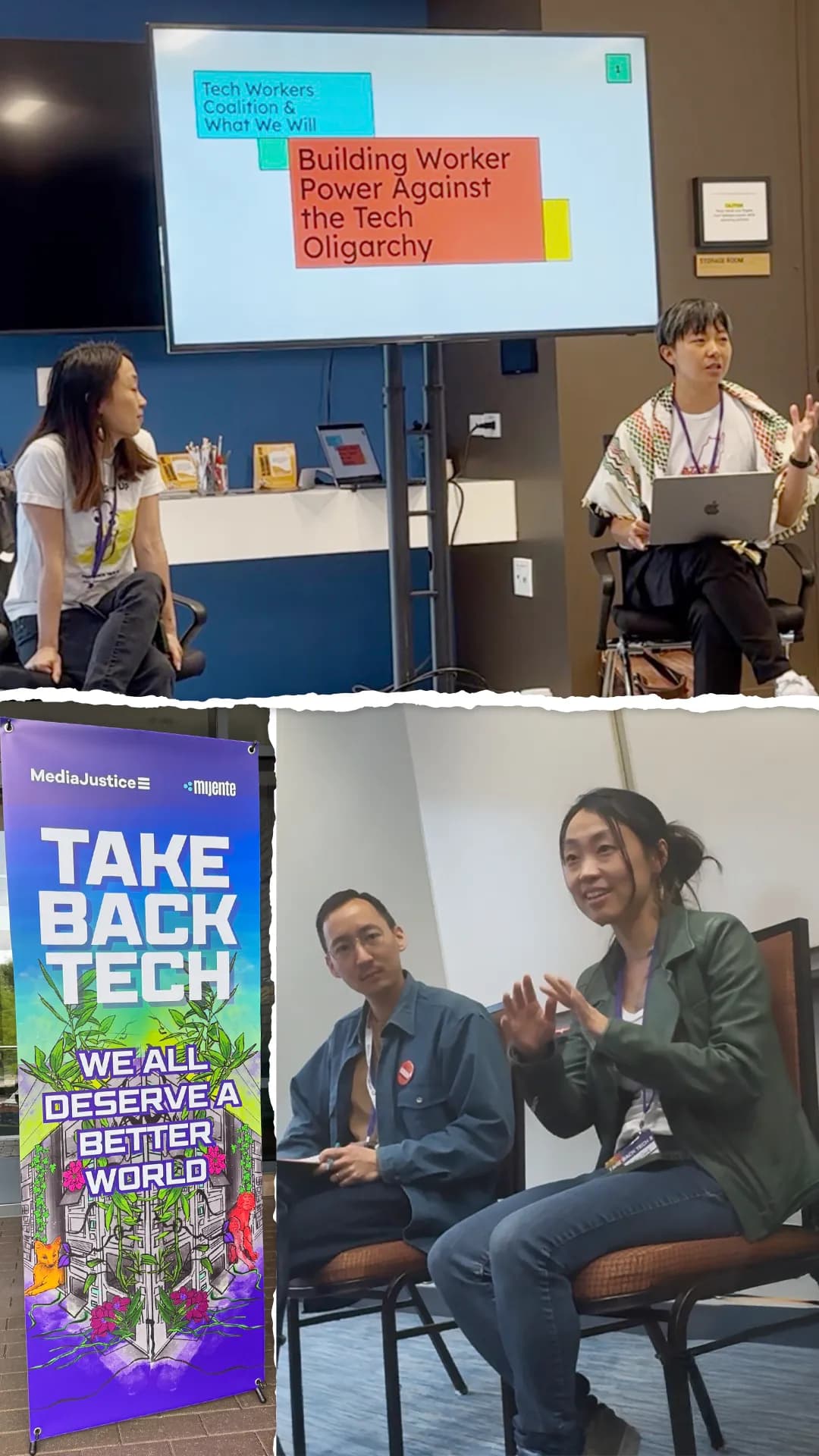 What We Will organizers at the Take Back Tech conference in Atlanta